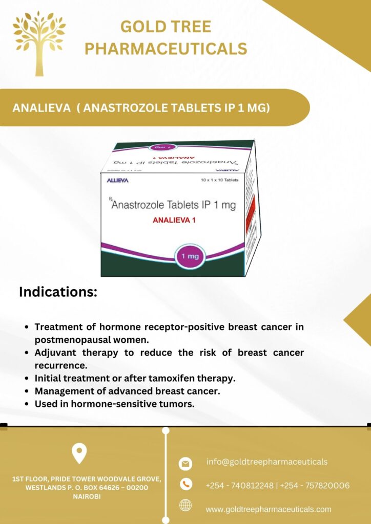 ANALIEVA ( ANASTROZOLE TABLETS IP 1 MG)