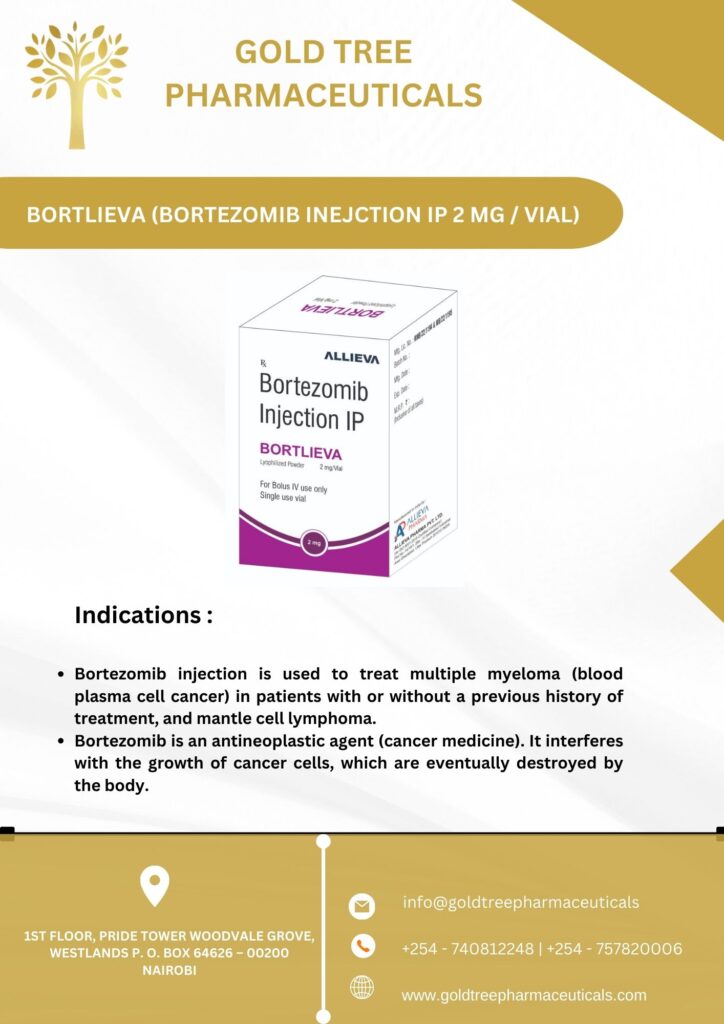 BORTLIEVA (BORTEZOMIB INEJCTION IP 2 MG _ VIAL)