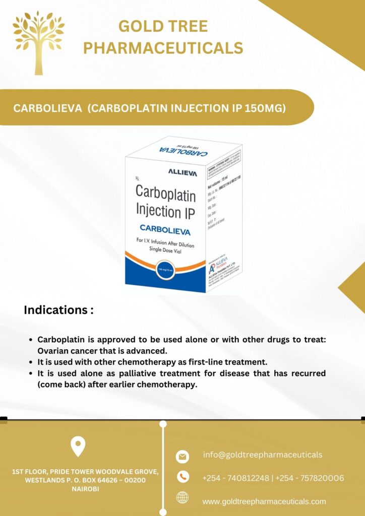 CARBOLIEVA (CARBOPLATIN INJECTION IP 150MG)